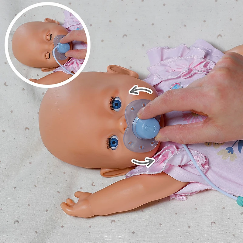 BABY born Interactive Magic Pacifier with pacifier chain for 43cm dolls