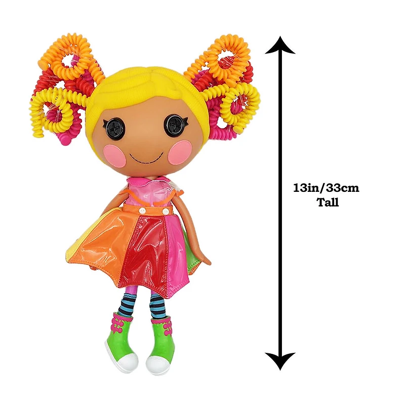Lalaloopsy Silly Hair Doll - April Sunsplash with Pet Toucan, 13" rainbow hair styling doll