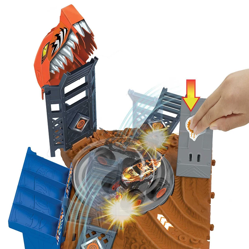 Hot Wheels-Monster Trucks-Compétition de Dérapages-Coffret