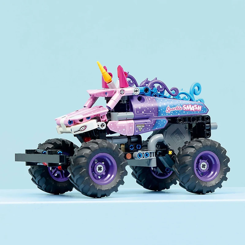 LEGO Technic Monster Jam Sparkle Smash à Rétrofriction, Jouet de Camion Monstre, Jouet de Construction pour Enfants 42220