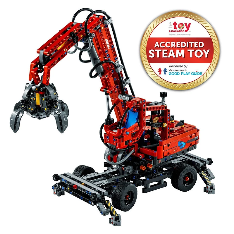 LEGO Technic La machine de manutention, 42144 Modèles de grues, Ensemble de construction (835 pièces)