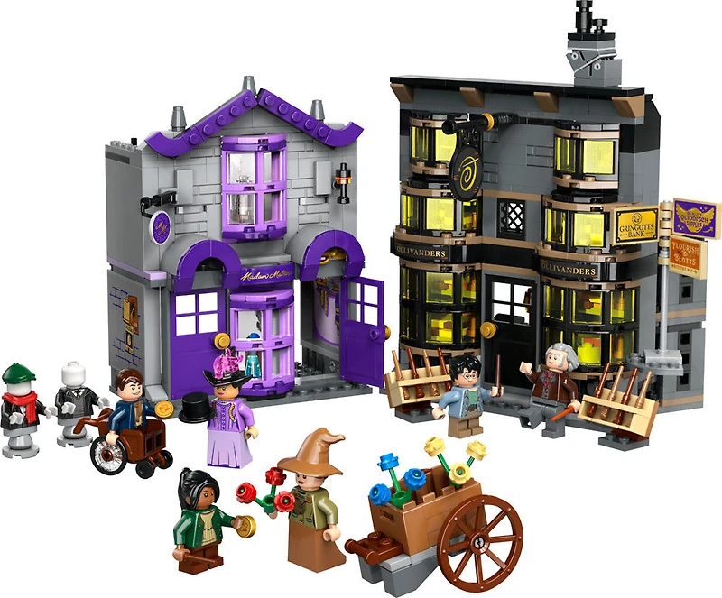 LEGO Harry Potter Ollivanders & Madam Malkin's Robes, Diagon Alley Toy, Wizard Gift 76439