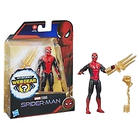 Marvel Spider-Man Mystery Web Gear, figurine Spider-Man rouge et noir
