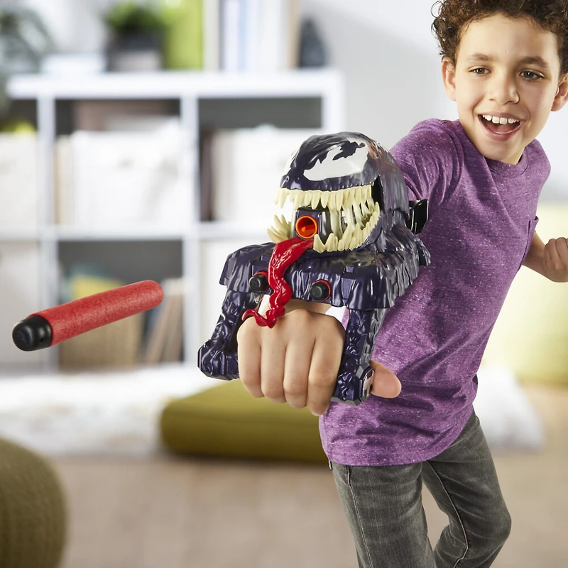 Marvel Spider-Man VenomVersus, Blaster d'attaque Venom, jouet de déguisement Spider-Man Nerf