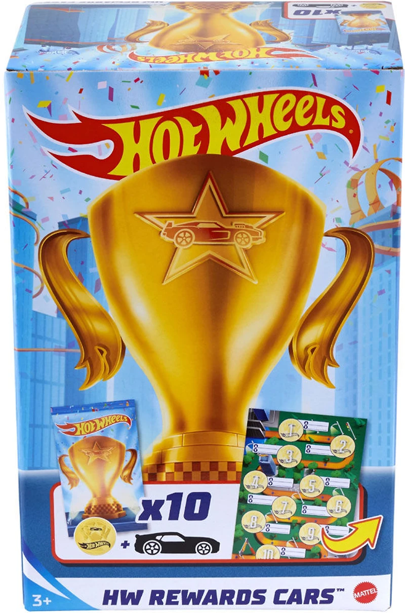 Hot Wheels Rewards Car 10-Pack of 1:64 Scale Die-Cast Cars