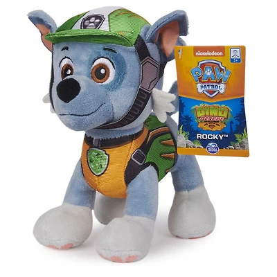 PAW Patrol, Rocky Dino Rescue, animal en peluche, 20,3 cm