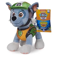 PAW Patrol, Rocky Dino Rescue, animal en peluche, 20,3 cm