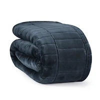 Recycled Cozy Textured Throw, Blue 50" x 60"