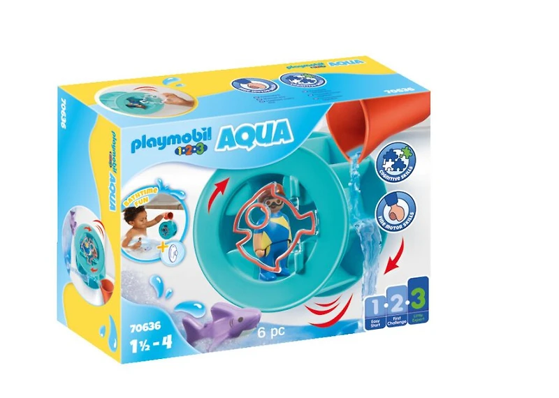Playmobil - Roue aquatique avec bébé requin