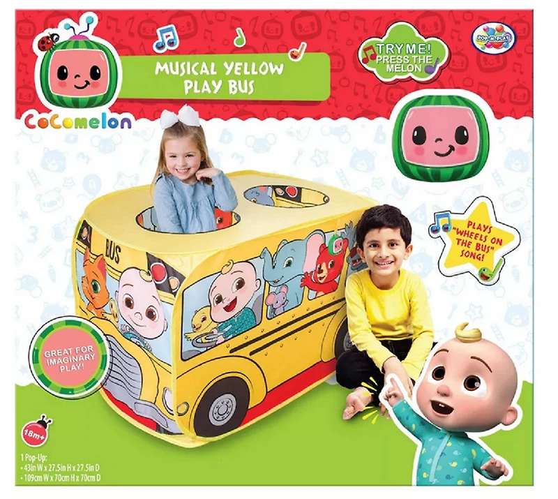 CoComelon Musical Yellow Play Bus - English Edition