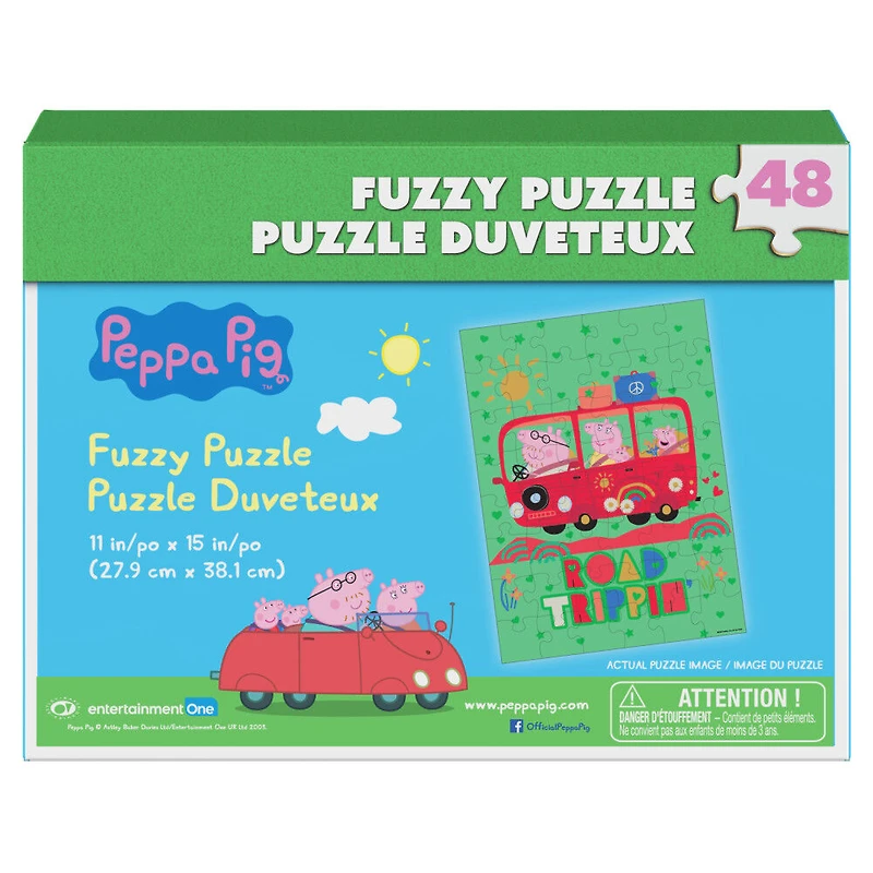 Peppa Pig, Puzzle duveteux de 48 pièces
