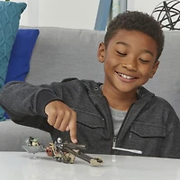 Star Wars Mission Fleet Expedition Class The Mandalorian The Child Battle for the Bounty, figurine de 6 cm et véhicule