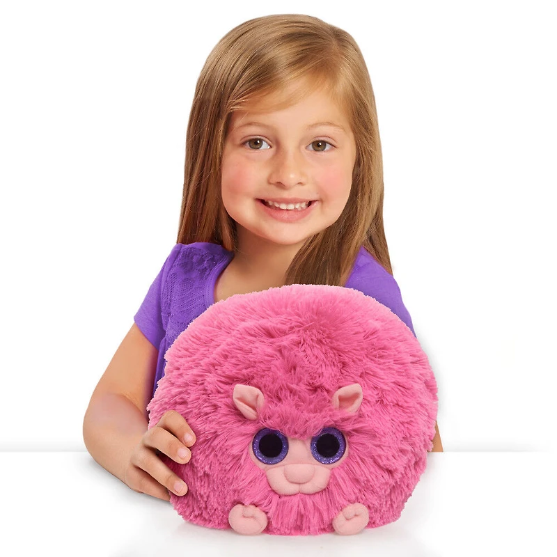 Peluche de 23 cm (9 pouces) de Pygmy Puff de Harry Potter, Grande Peluche d'Animal Rose - Notre exclusivité