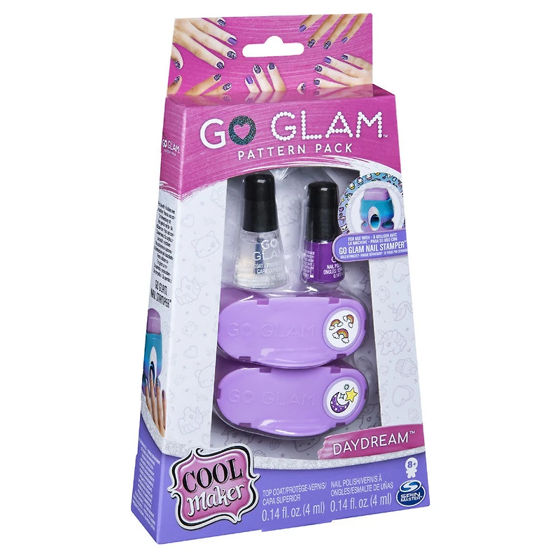 Cool Maker, recharge de coffret de motifs GO GLAM Daydream, décorez 50 ongles avec la machine GO GLAM Nail Stamper