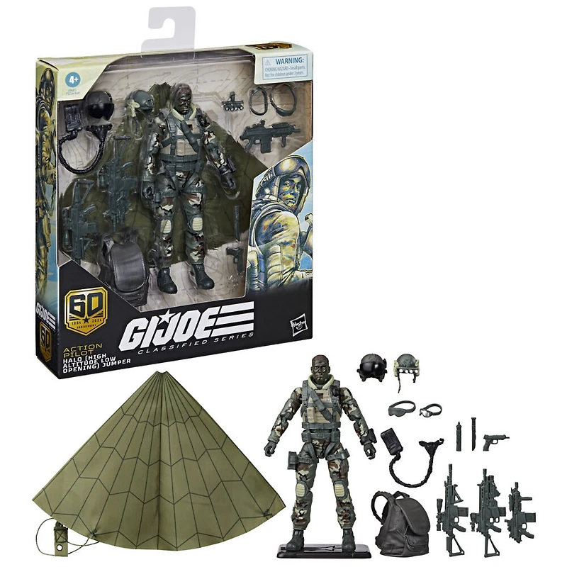 G.I. Joe Classified Series 60th Anniversary Action Pilot - HALO (High Altitude Low Opening) Jumper Action Figure