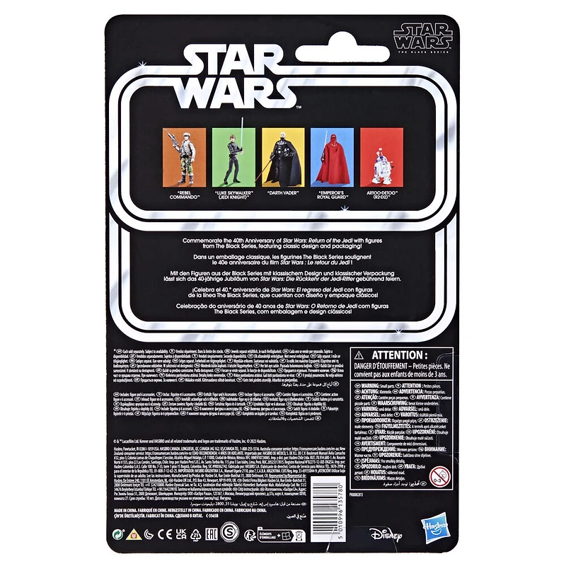 Star Wars The Black Series, Artoo-Detoo (R2-D2), Star Wars : Le retour du Jedi, 40e anniversaire, figurine de 15 cm