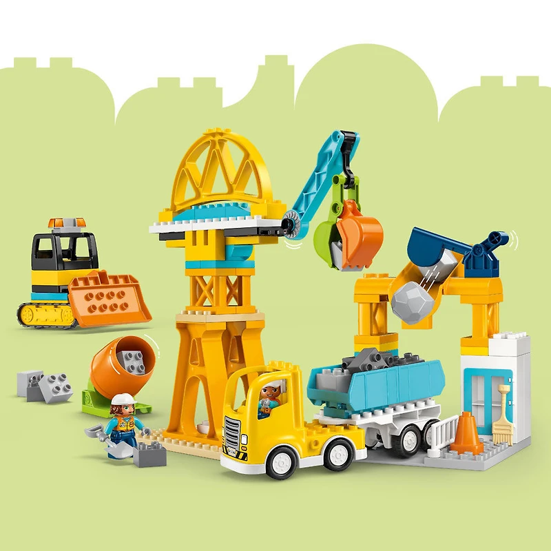 LEGO DUPLO Town 3 in 1 Construction Site and Vehicles Toys for Toddlers, Boys & Girls, Ages 3+ - 10476
