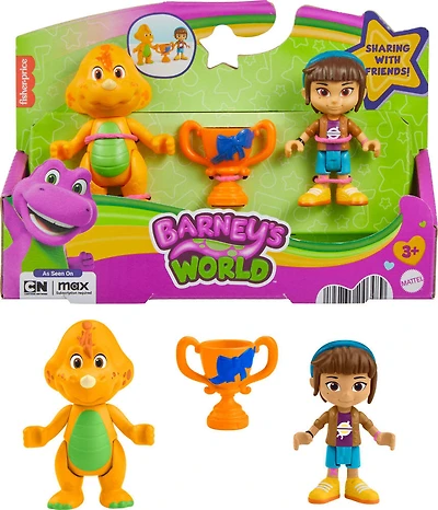 Fisher-Price Barney's World Mel Amie de Barney et Billy le Dino