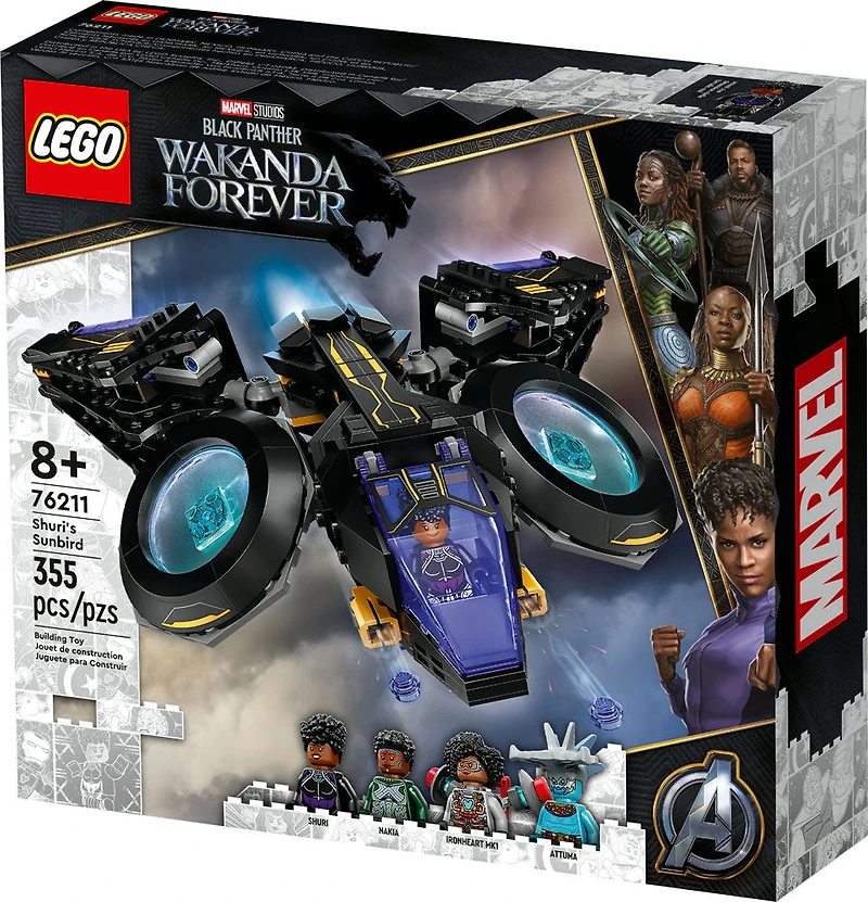LEGO Marvel Le Sunbird de Shuri 76211 Ensemble de construction (355 pièces)