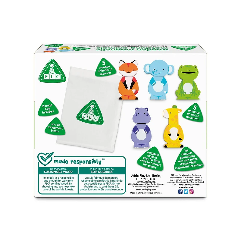 Early Learning Centre Wooden Magnetic Matching Animals - R Exclusive
