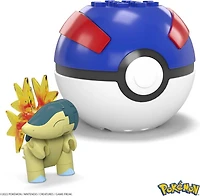 Coffret de construction Héricendre Pokémon MEGA avec 28 pièces et Pokéball