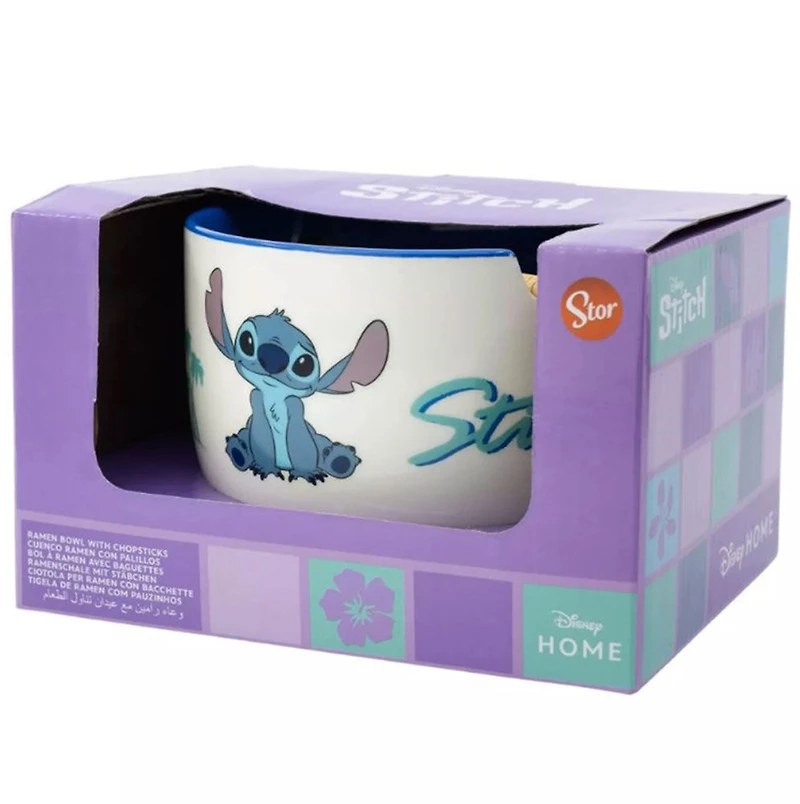 Stitch Ramen Bowl With Chopsticks