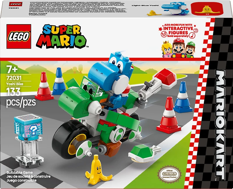 LEGO Super Mario: Mario Kart Yoshi Bike - Building Toy Set for Kids - Gift Idea for Birthdays - 72031