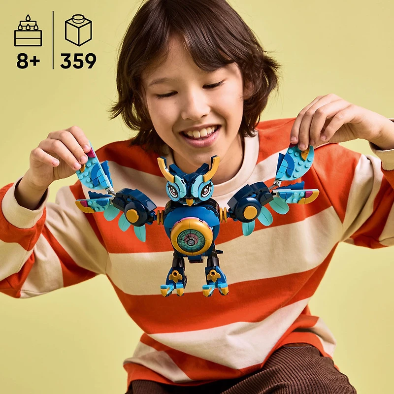LEGO DREAMZzz Le Hibou Temporel de Zoey, Ensemble de Jeu Fantastique avec Construction d'Oiseau et Figurine 71494