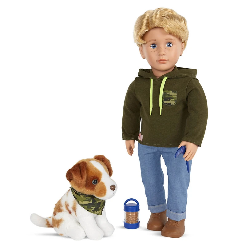 Our Generation - Poupée avec chien de compagnie, Elliot et berger australien