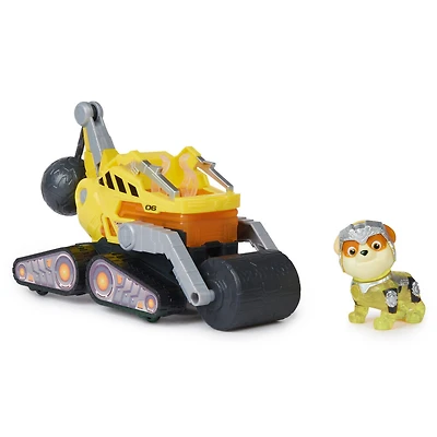 PAW Patrol : La Super Patrouille le film, Camion de chantier avec figurine articulée Ruben Super Patrouille