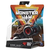 Monster Jam, Monster truck Wolf's Head officiel, véhicule en métal moulé, série Arena Favorites, échelle 1:64