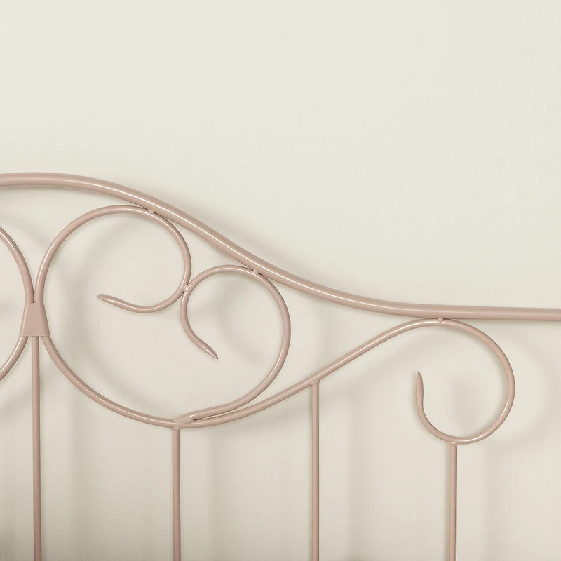 Summer Breeze Lit de jour en métal Simple Rose