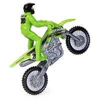 Supercross, Authentic Cade Clason 1:24 Scale Die-Cast Motorcycle with Rider Figure
