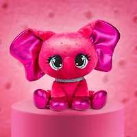 P.Lushes Designer Fashion Pets Willa Burke Elephant Premium Stuffed Animal, Pink, 6"