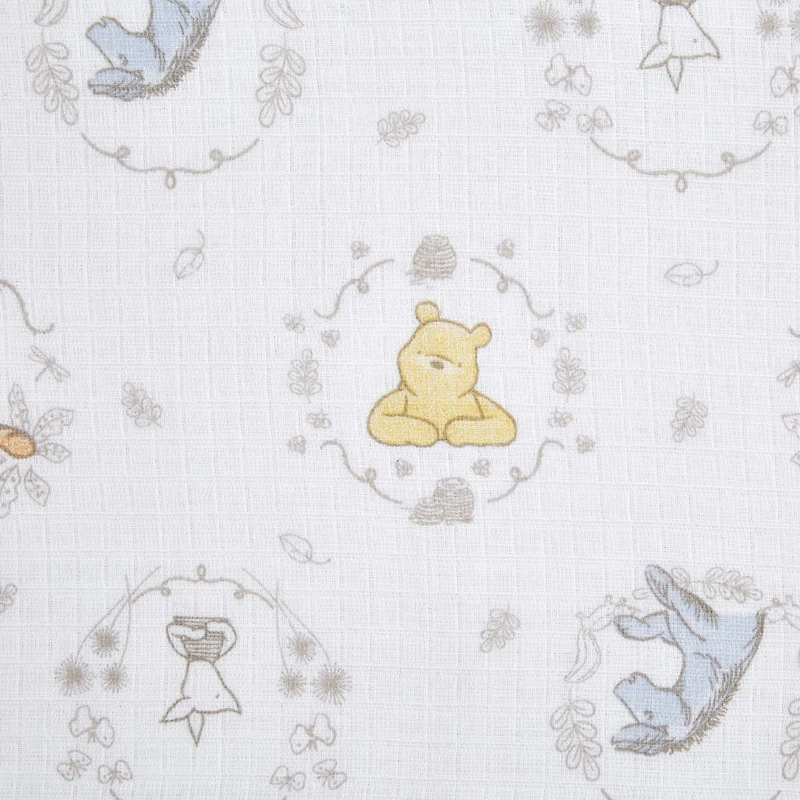Muslin Swaddle Blk 4 Pack - Disney Winnie