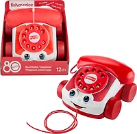 Fisher-Price-Téléphone animé rouge-80eanniversaire de Mattel