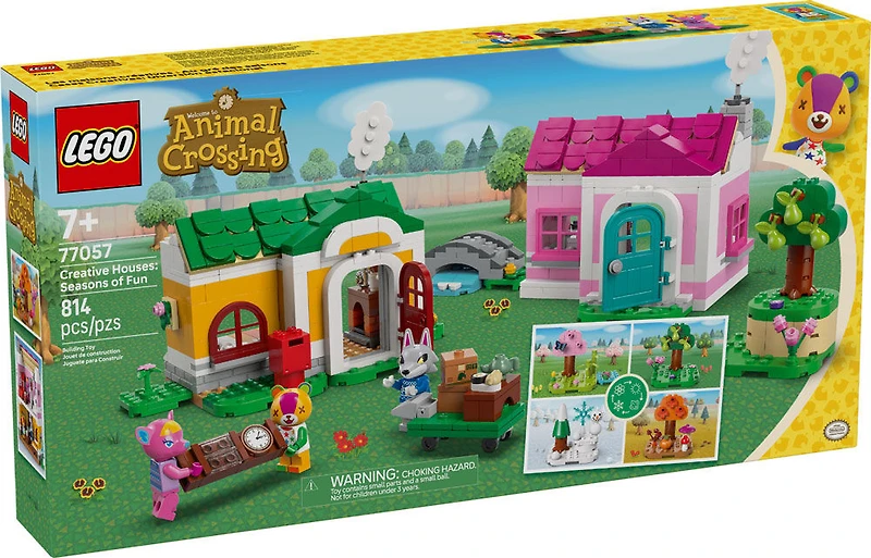 LEGO Animal Crossing Les Maisons Créatives : Au Gré des Saisons, Ensemble de Construction avec Figurines 77057