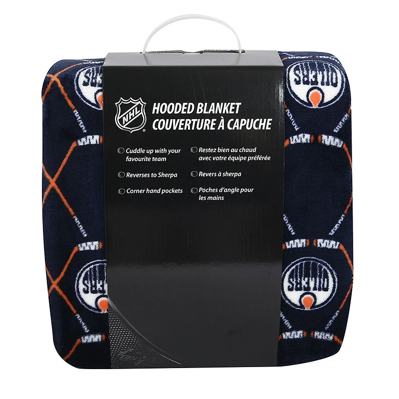 Couverture à capuchon portable des Oilers de Edmonton de la LNH