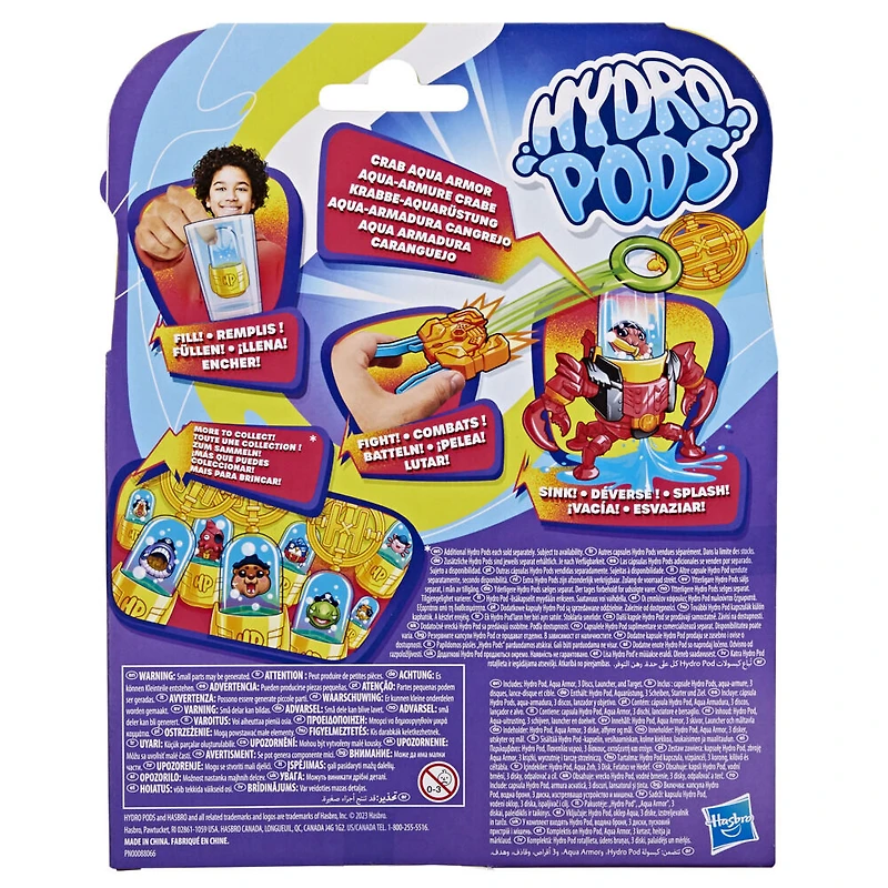 Hydro Pods, Aqua-armure crabe, set de combat d'armure robot