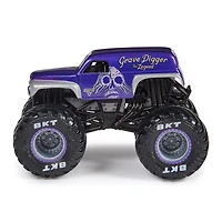 Monster Jam, Monster truck Grave Digger The Legend officiel, véhicule en métal moulé, échelle 1:64