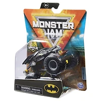 Monster Jam, Monster truck Batman officiel, véhicule en métal moulé, série Heroes and Villains, échelle 1:64