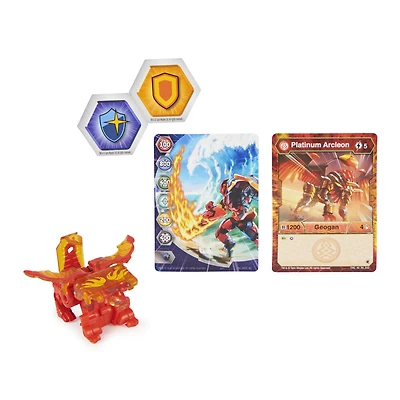 Bakugan Evolutions, Arcleon, Bakugan True Metal Platinum Series, 2 BakuCores et carte Personnage