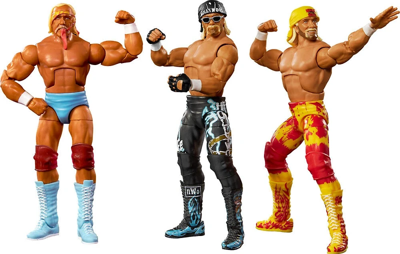 WWE - Elite - Hulkamania - Coffret de 3 figurines - Hulk Hogan 40e ann.