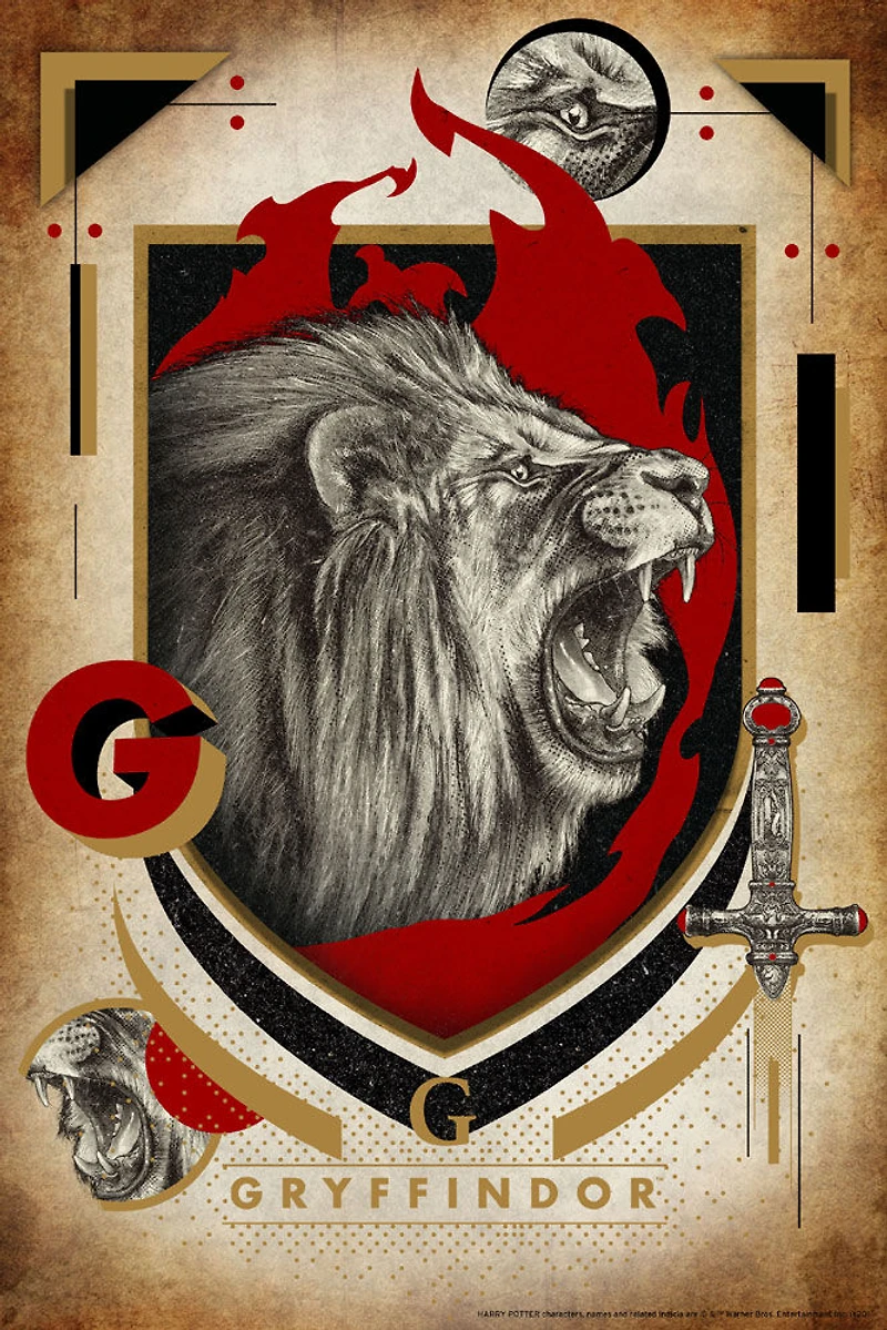 Casse-Tête dans livre d'étain Harry Potter - Gryffindor - 300 pièces