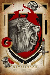 Casse-Tête dans livre d'étain Harry Potter - Gryffindor - 300 pièces