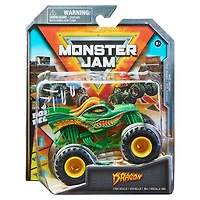 Monster Jam, Monster truck Dragon officiel, véhicule en métal moulé, série Crazy Creatures, échelle 1:64