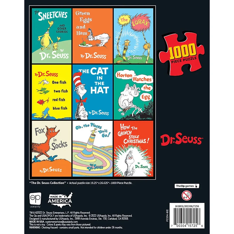 USAopoly Dr. Seuss "The Dr. Seuss Collection" Casse-Tête De 1000 Pièces - Édition anglaise