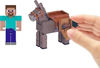 Minecraft-Steve et l'Âne-Coffret avec 2figurines et accessoires