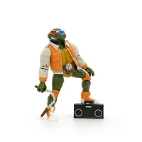 Tortues style urbain - Michelangelo en veste à écusson