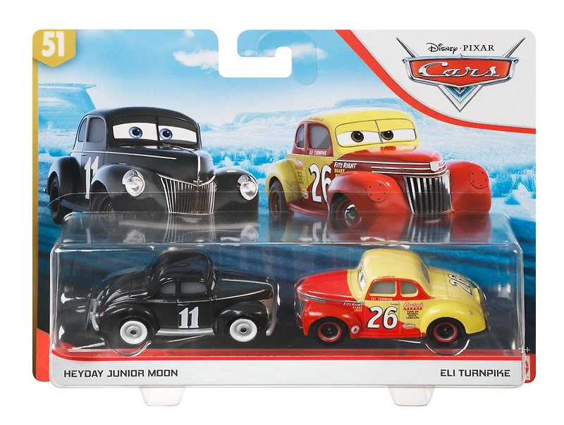 Disney/Pixar - Les Bagnoles - Coffret de 2 - Heyday Junior Moon et Eli Turnpike